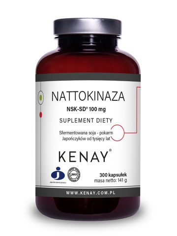 Nattokinaza 100 mg NSK-SD® (300 kapsułek) - suplement diety