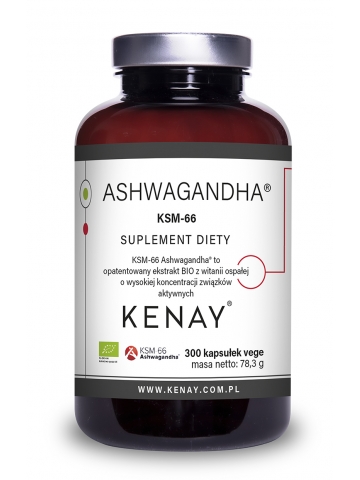 KSM-66 Ashwagandha® BIO (300 kapsułek) - suplement diety