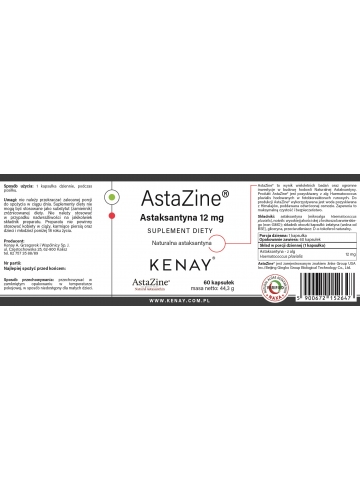 AstaZine® Astaksantyna 12 mg (60 kapsułek) - suplement diety