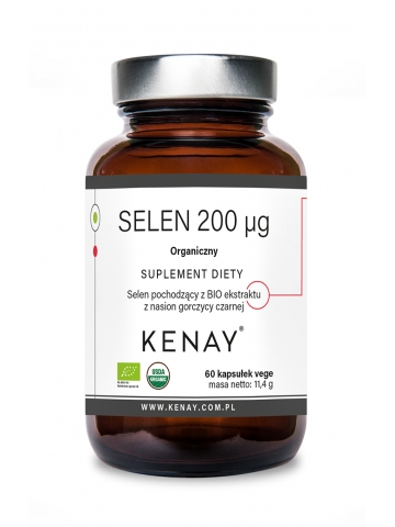 Selen 200 mcg Organiczny (60 kapsułek BIO) - suplement diety