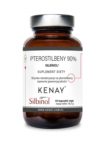 Pterostilbeny 90% SILBINOL® (60 kapsułek) - suplement diety