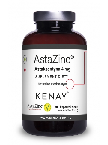 AstaZine® Astaksantyna 4 mg (300 kapsułek) - suplement diety