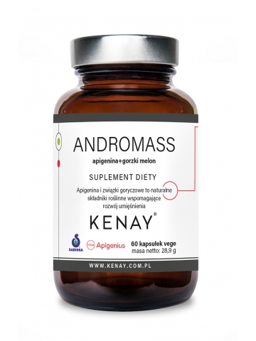 AndroMass apigenina + gorzki melon (suplement diety) - 60 kapsułek