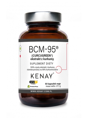 Kurkuma BCM-95® (CURCUGREEN®) - czysty ekstrakt z kurkumy (60 kapsułek) - suplement diety