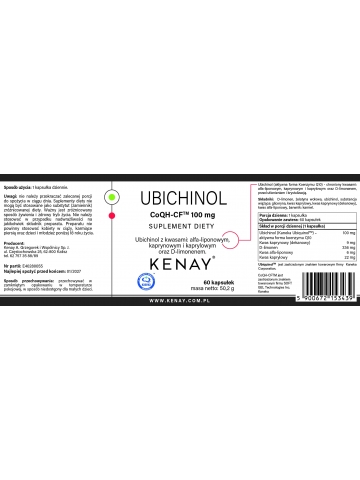 UBICHINOL CoQH-CF™ 100 mg (60 kapsułek) - suplement diety