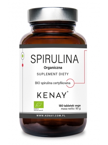 Spirulina Organiczna (180 tabletek) - suplement diety