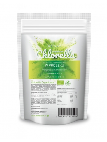 Chlorella Organiczna w proszku (100 g) - suplement diety