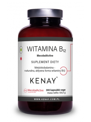 Witamina B12 (metylokobalamina) MecobalActive® (300 kapsułek) - suplement diety