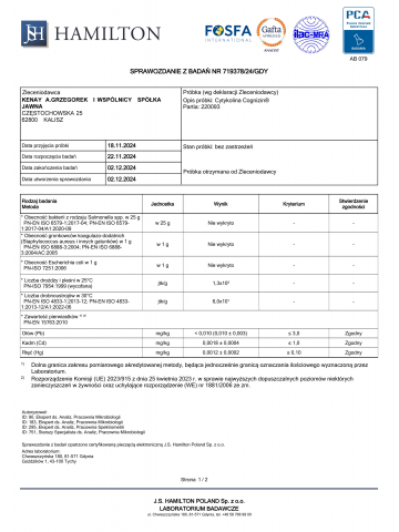 Cytykolina Cognizin® (60 kapsułek vege) - suplement diety