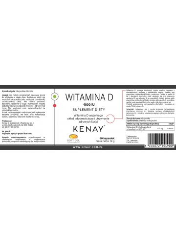 WITAMINA D3 4000 IU (60 kapsułek) - suplement diety