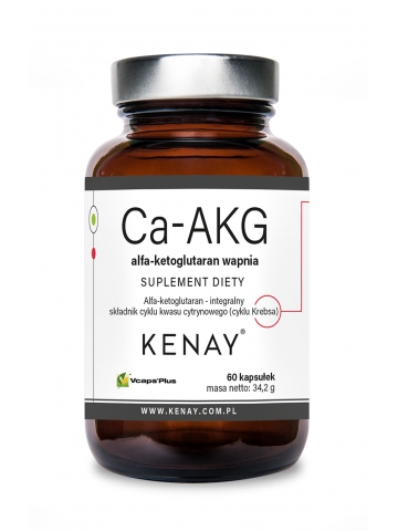 Ca-AKG alfa-ketoglutaran wapnia (60 kapsułek) - suplement diety