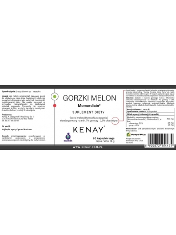 Gorzki melon Momordicin® (60 kapsułek) - suplement diety