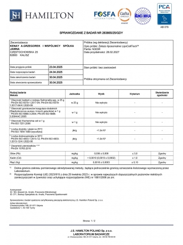 Żelazo liposomalne LipoCellTech™ (60 kapsułek) - suplement diety