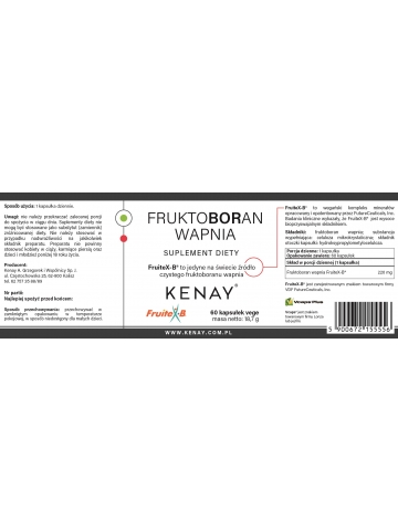 Fruktoboran wapnia FruiteX-B® (60 kapsułek) - suplement diety