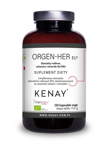 Orgen-Her EU® Ekstrakty roślinne, witaminy i minerały dla NIEJ (120 kapsułek vege) - suplement diety