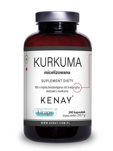 Kurkuma micelizowana (240 kapsułek Licaps®) - suplement diety