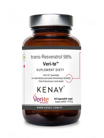 trans-Resveratrol 98% Veri-te™ (60 kapsułek) - suplement diety