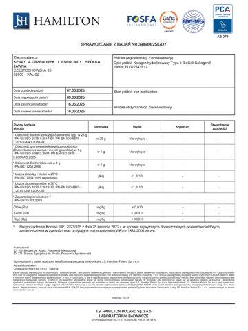 Kolagen hydrolizowany Typu II BioCell Collagen® (120 kapsułek) - suplement diety