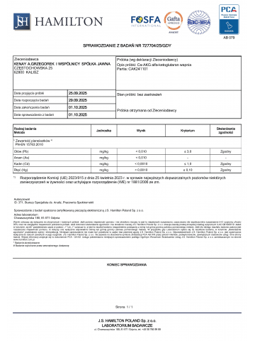 Ca-AKG alfa-ketoglutaran wapnia (60 kapsułek) - suplement diety