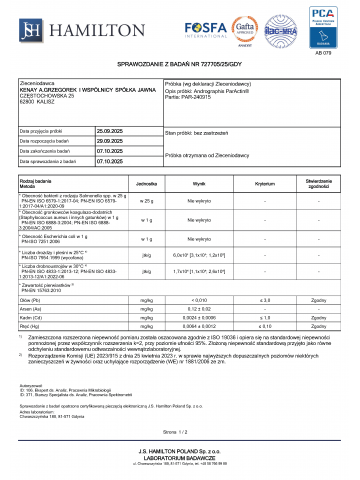 Andrographis  ParActin® (60 kapsułek vege) - suplement diety