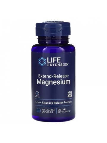 Magnez o przedłużonym uwalnianiu Life Extension (60 kapsułek) - suplement diety