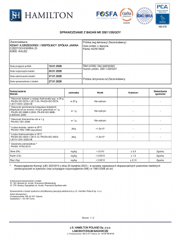 L-Tauryna Aminokwas (60 kapsułek) - suplement diety