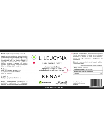 L-LEUCYNA  (120 kapsułek) - suplement diety