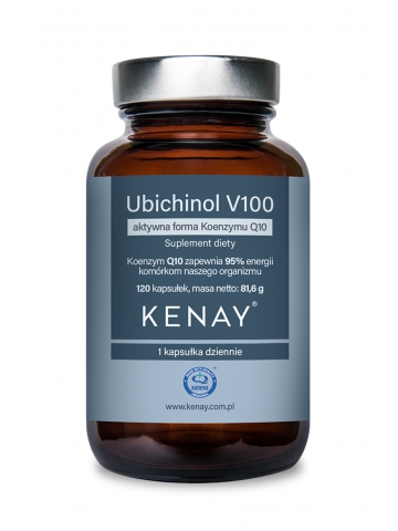 Produkt PREMIUM. Ubichinol V100 aktywna forma Koenzymu Q10 (120 kapsułek) - suplement diety