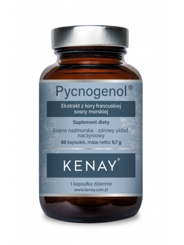 Produkt PREMIUM. Pycnogenol® Ekstrakt z kory francuskiej sosny morskiej (60 kapsułek) - suplement diety