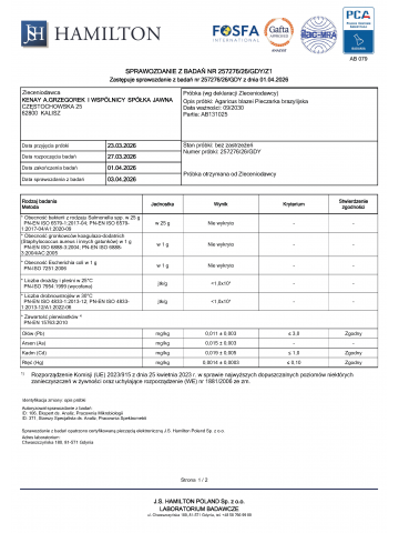 Agaricus blazei Pieczarka brazylijska (60 kapsułek vege) - suplement diety