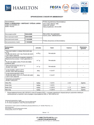 Betaina TMG (90 kapsułek) - suplement diety