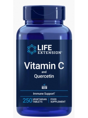 WITAMINA C Z KWERCETYNĄ FITOSOMOWĄ - Life Extension (250 tabletek)  - suplement diety
