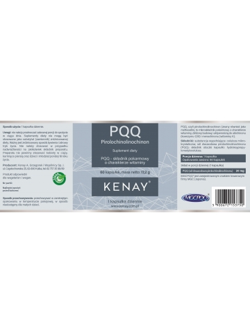 Produkt PREMIUM. PQQ Pirolochinolinochinon (60 kapsułek) - suplement diety