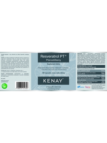 Produkt PREMIUM. PTEROSTILBENY - Resveratrol PT® (60 kapsułek) - suplement diety