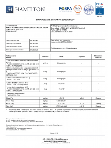 L-TREONIAN MAGNEZU Magtein® (90 kapsułek) - suplement diety
