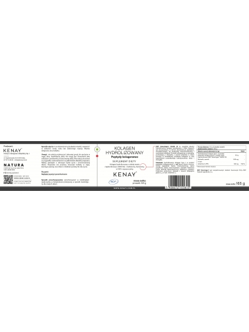 Kolagen hydrolizowany typu I (rybi) PEPTYDY KOLAGENOWE (165 g) - suplement diety