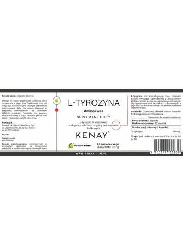 L-TYROZYNA Aminokwas (60 kapsułek) - suplement diety