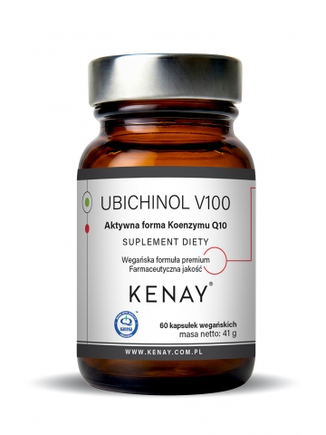 Ubichinol V100 aktywna forma Koenzymu Q10 (60 kapsułek) BEZ KARAGENU- suplement diety